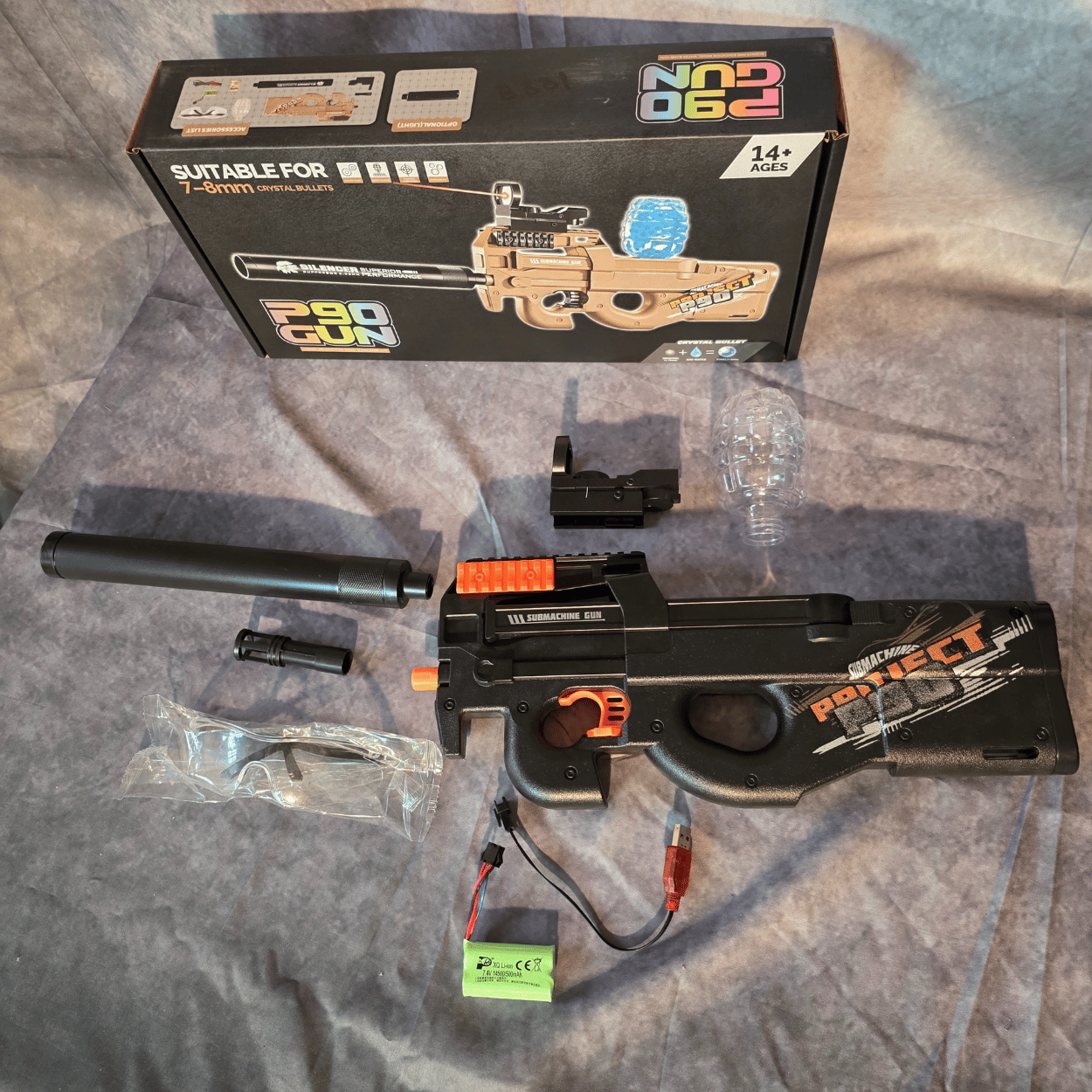 P90 Mini - Elektrisk Gelblaster