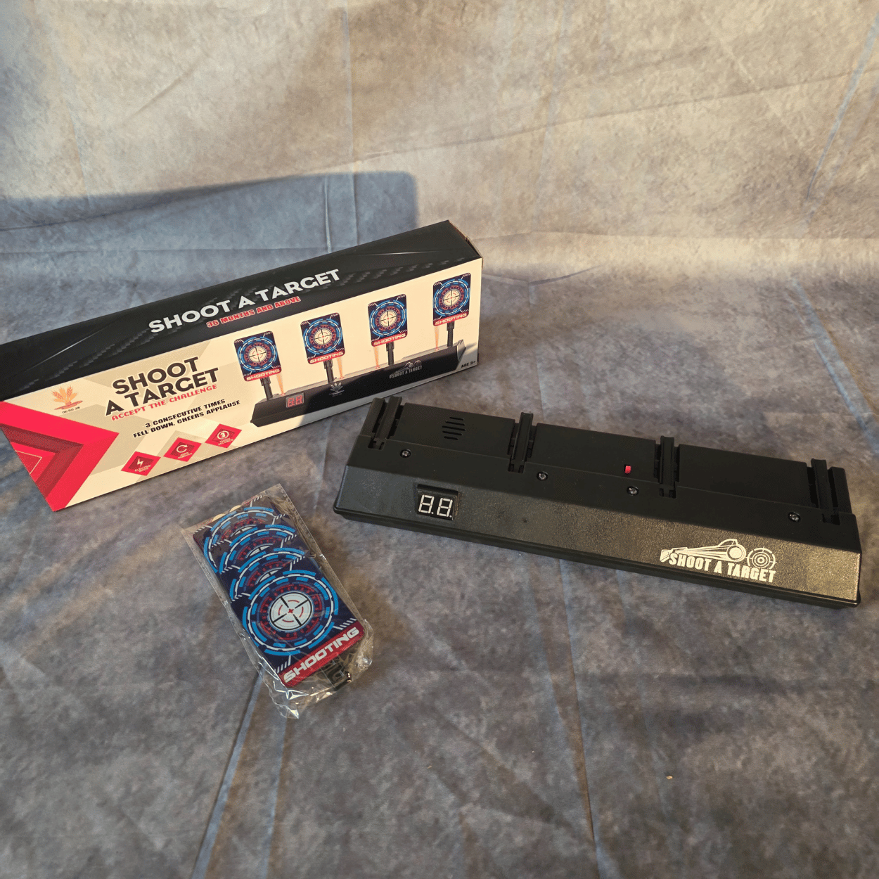 Automatisk GelBlaster Skydeskive - 4 Targets