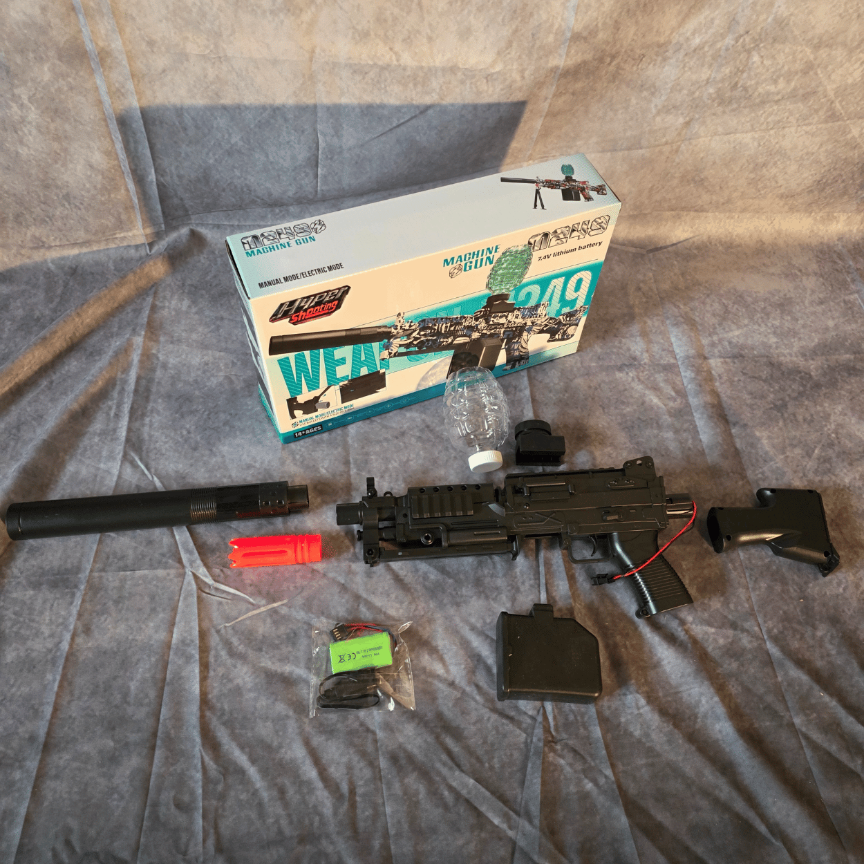 M249 Shadow - Elektrisk Gelblaster