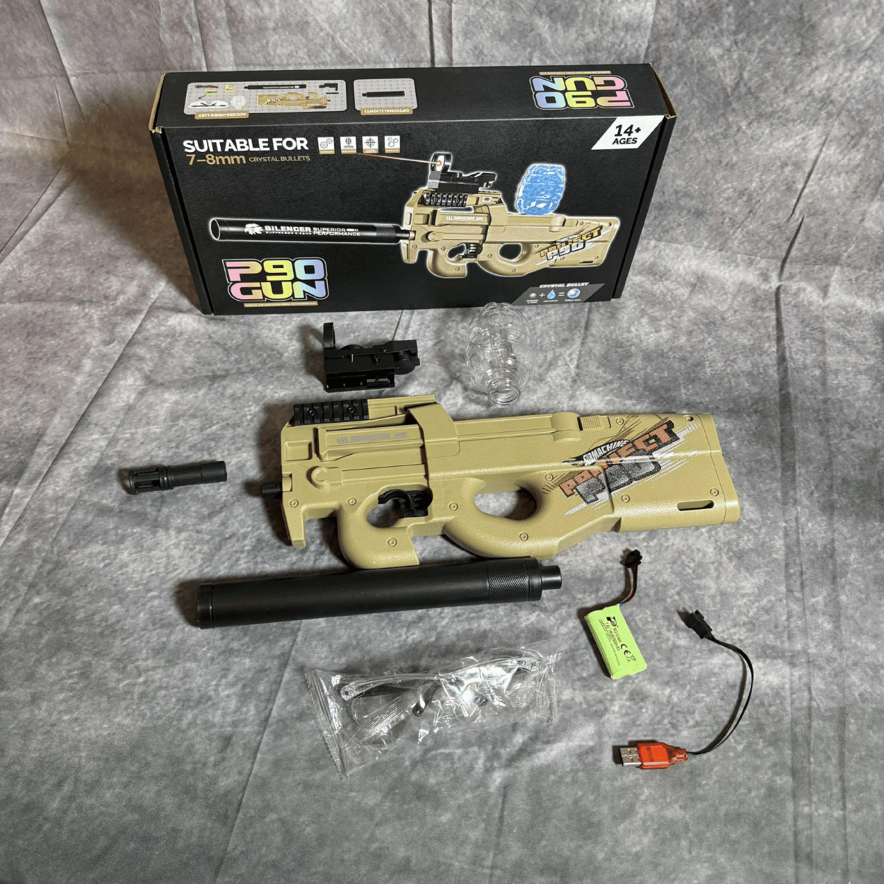 P90 Mini - Elektrisk Gelblaster